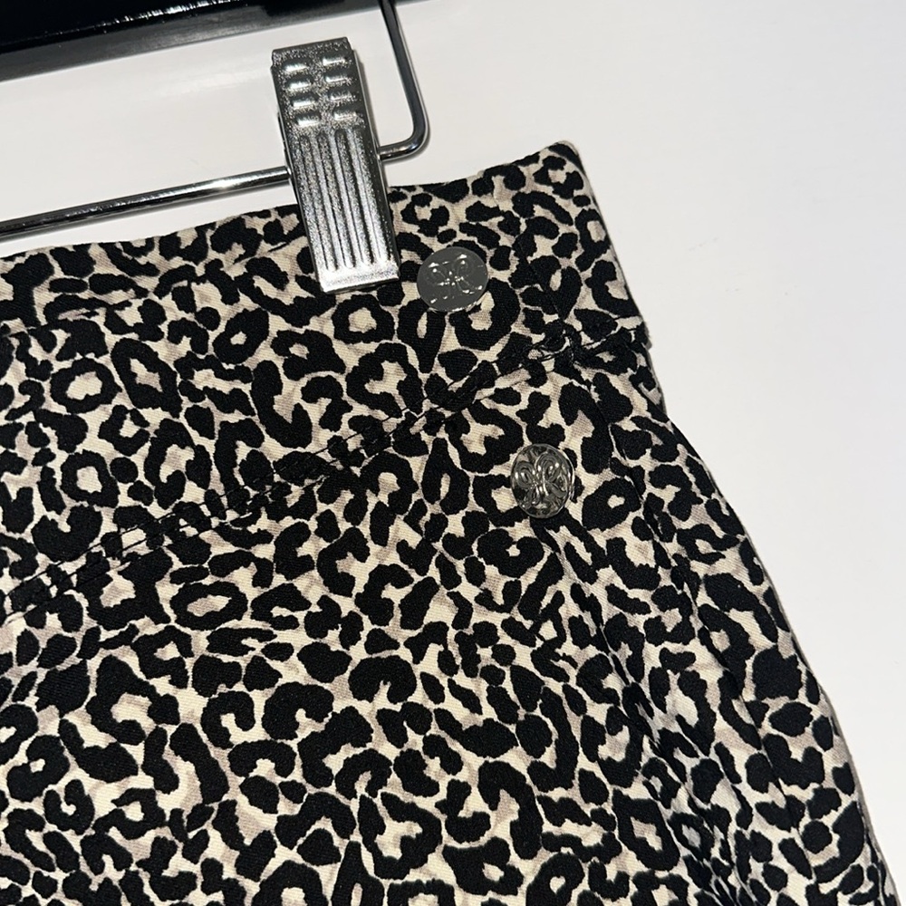 Rafaella Leopard Print Pants Stretchy Size 14 - Picture 3 of 6